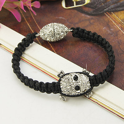 Armbånd hodeskalle i strass