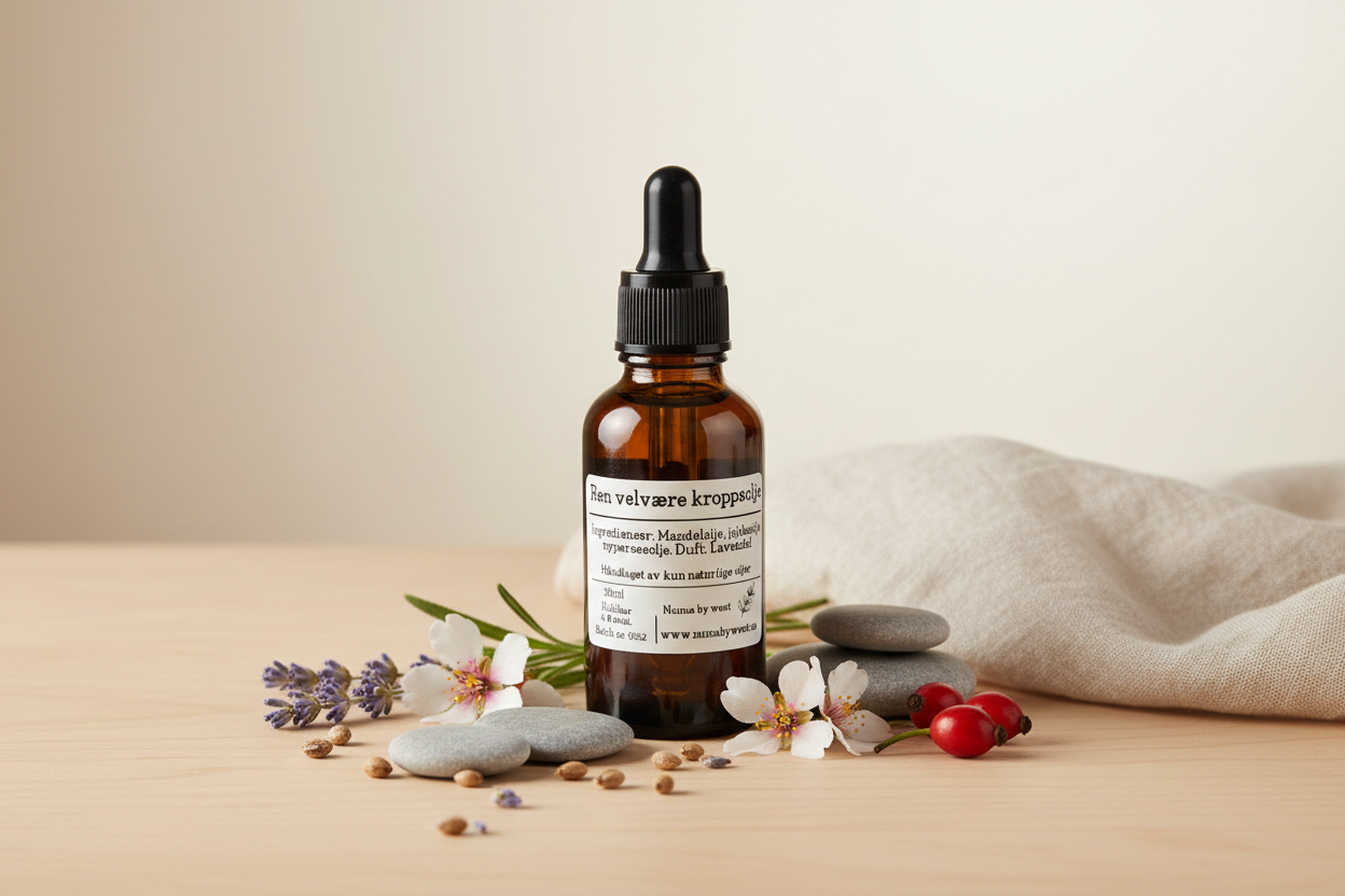 Ren velvære kroppsolje - Banner