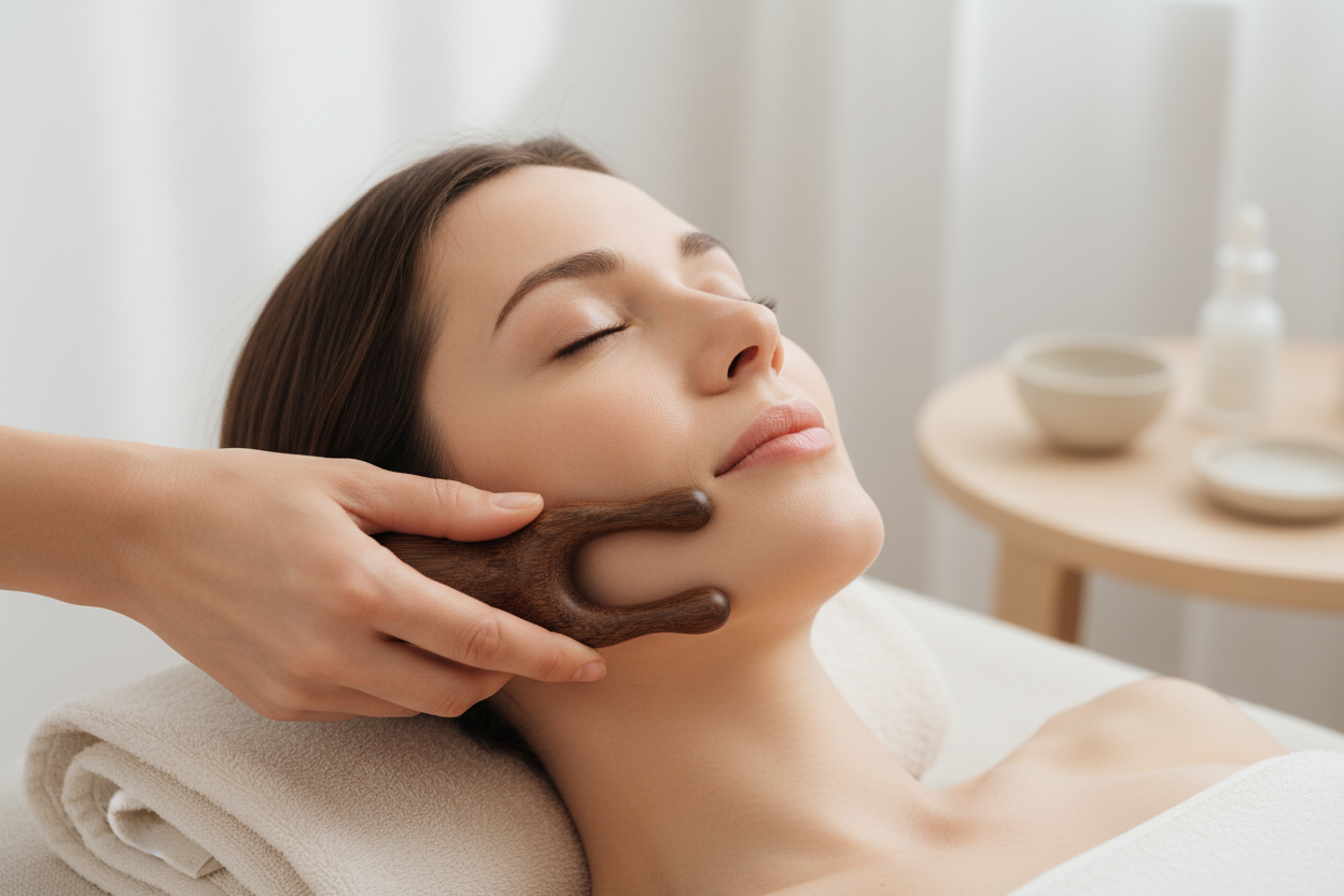 Ansiktsmassasje banner