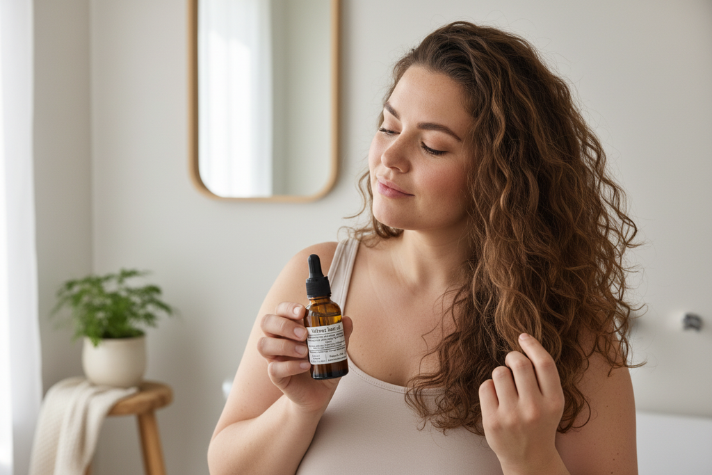 Velvet hair oil fyldig kvinne