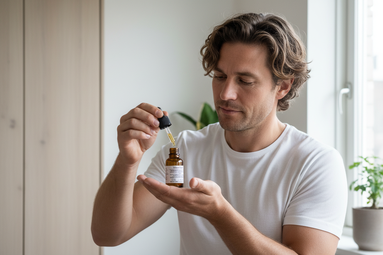 Velvet hair oil mann